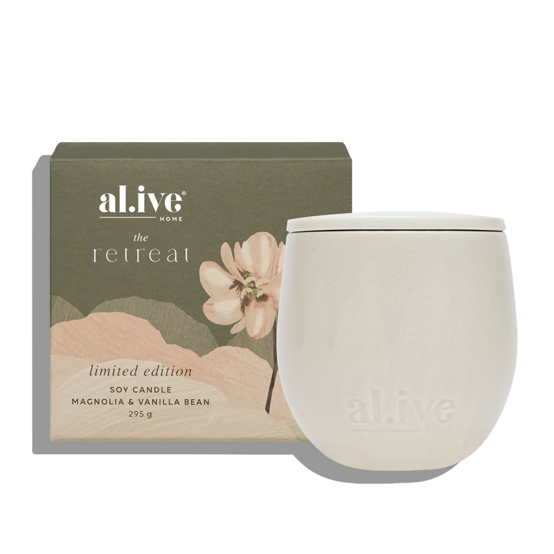 The Retreat Collection Magnolia & Vanilla Bean Soy Candle