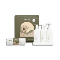 The Retreat Collection Kitchen Trio & Towel Gift Set | Lemon Myrtle & Honeydew