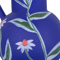 Stoneware Decor Vase with Handle | Indigo