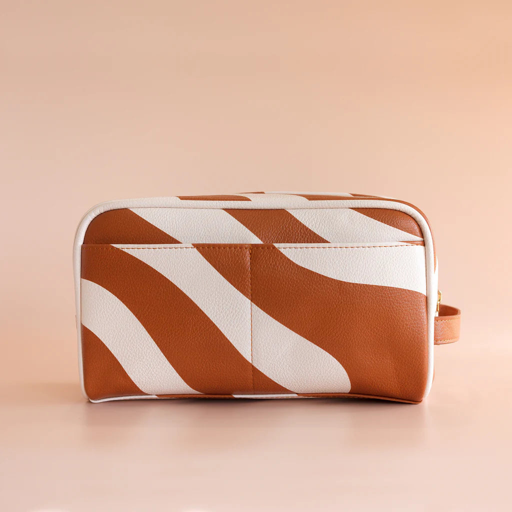 Rust Swirl Cosmetic Bags