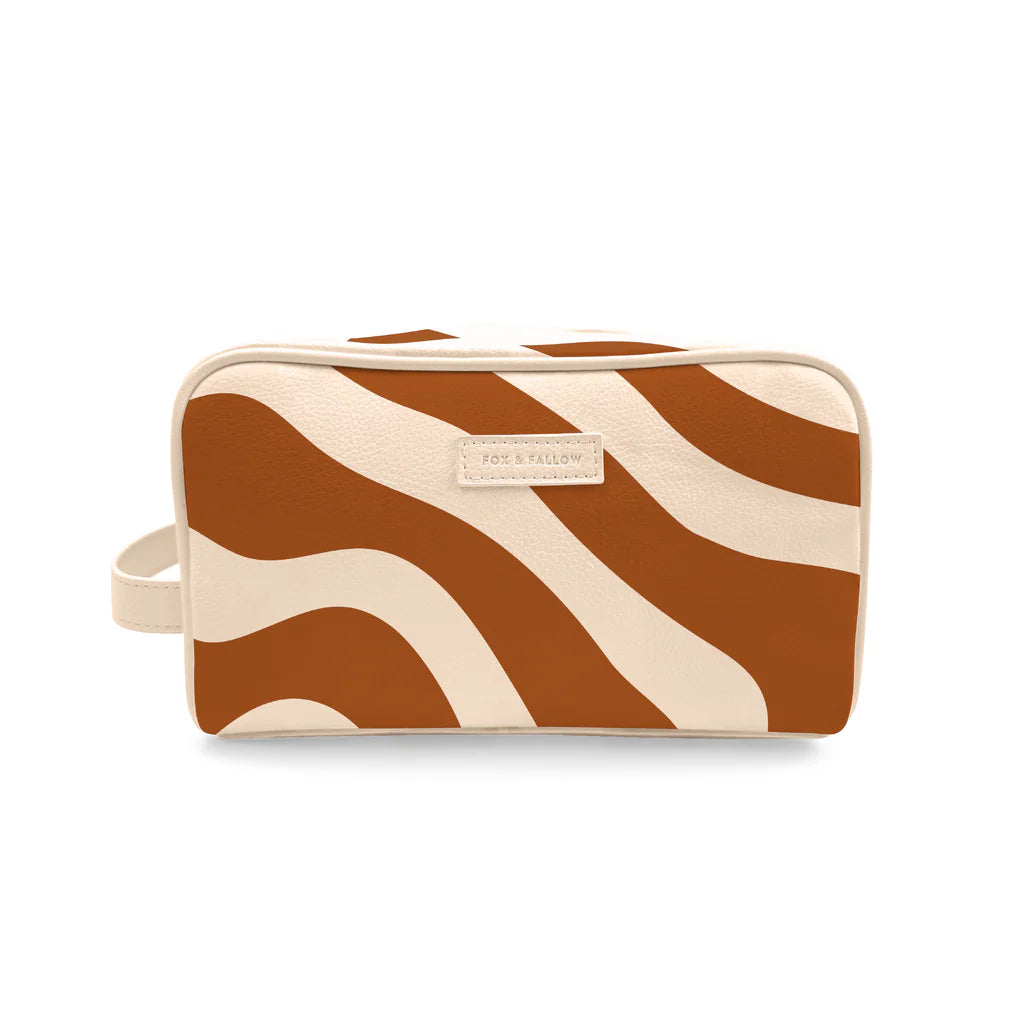 Rust Swirl Cosmetic Bags