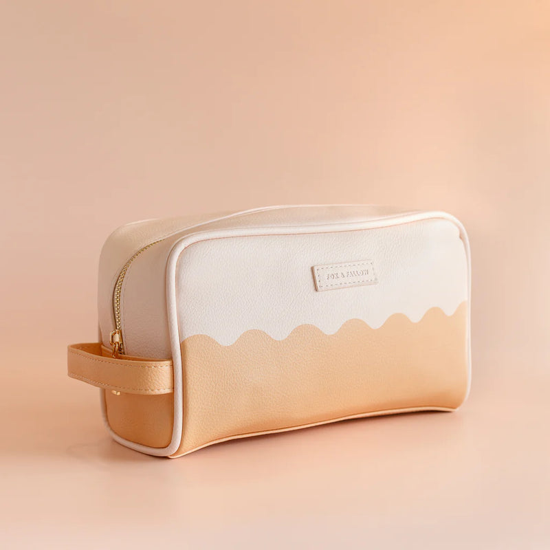 Caramel Ripple Cosmetic Bags