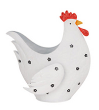 Chicken Planter Black & White