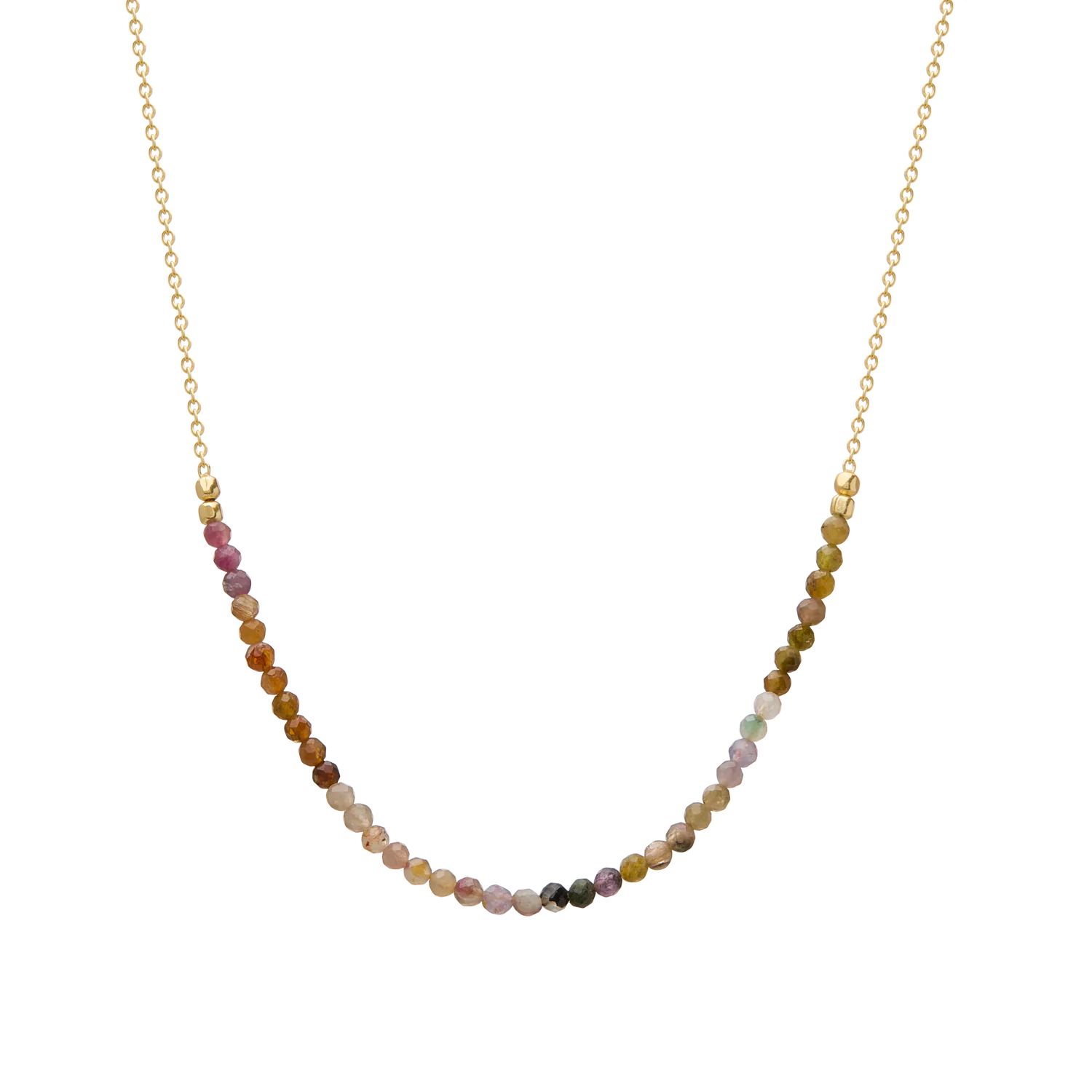 Wandering Soul Tourmaline Necklace | 18KT Yellow Gold Plate