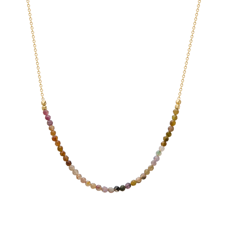 Wandering Soul Tourmaline Necklace | 18KT Yellow Gold Plate