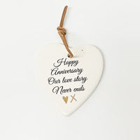 Ceramic Heart with Quote