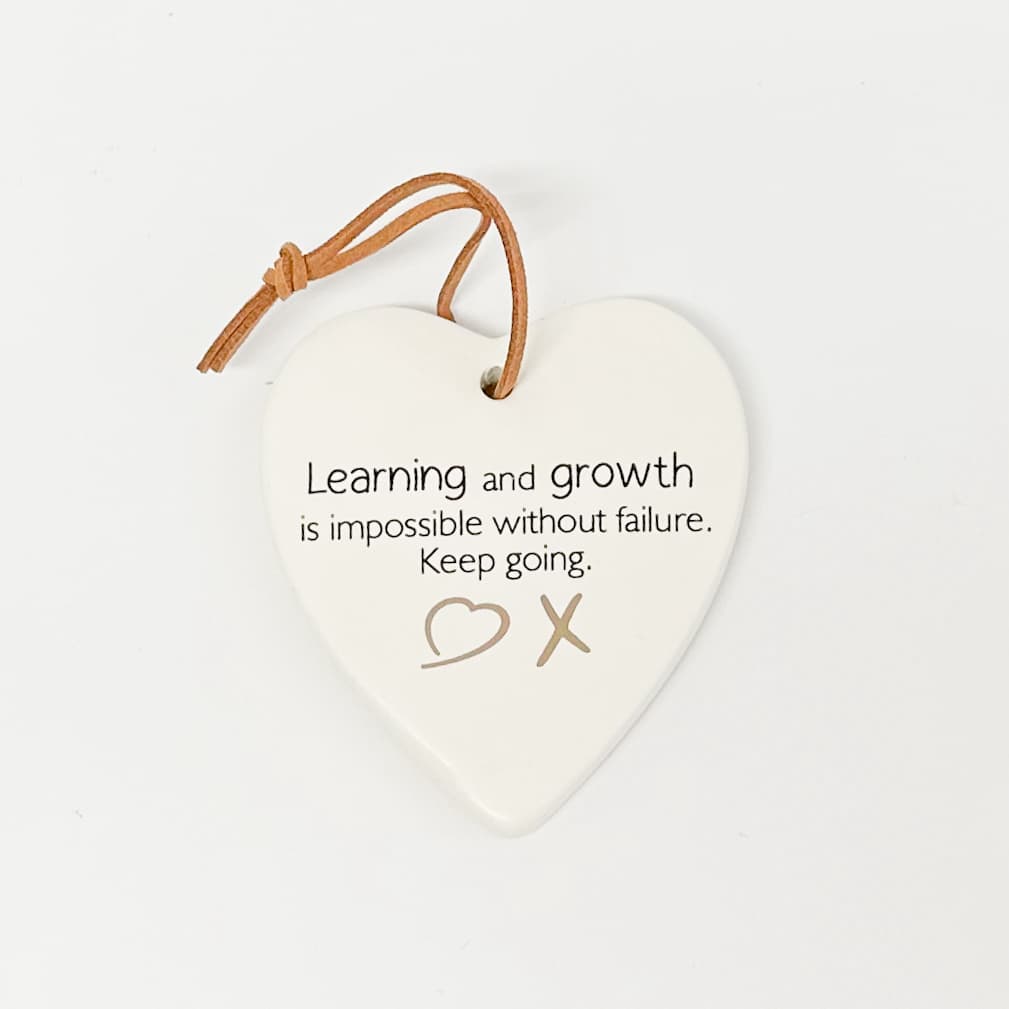 Ceramic Heart with Quote