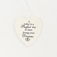 Ceramic Heart with Quote