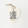 Ceramic Heart with Quote