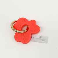 Floral Resin Keyrings | Gold