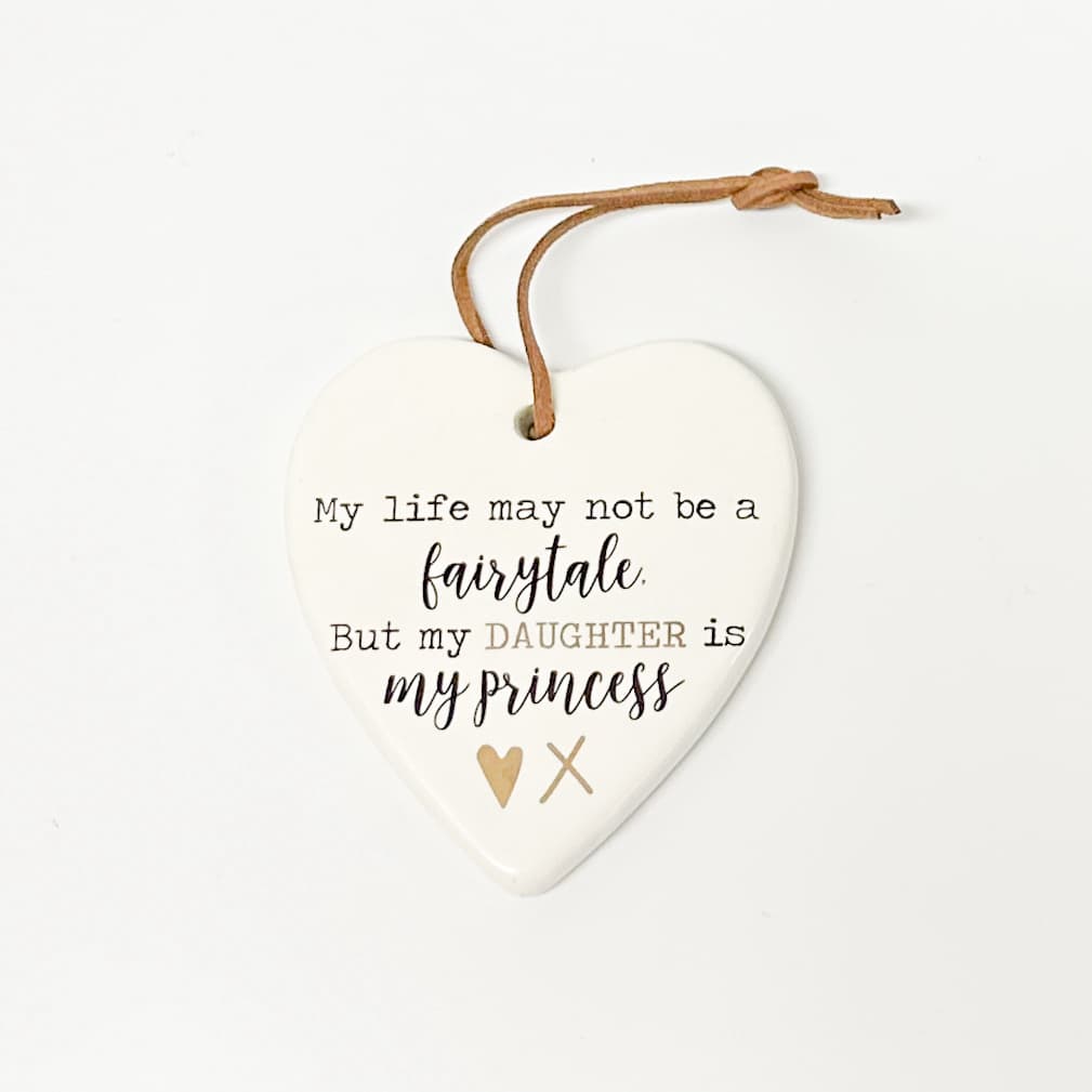 Ceramic Heart with Quote