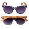 Lila Grace Midnight Blue l Black Graduated Lens l Walnut Arms