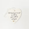 Ceramic Heart with Quote