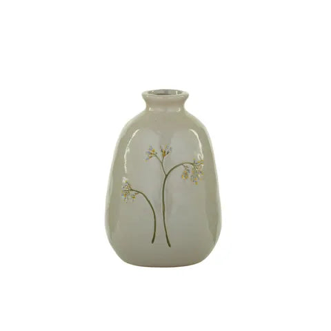 Fiori Ceramic Vase | Nat/Blue