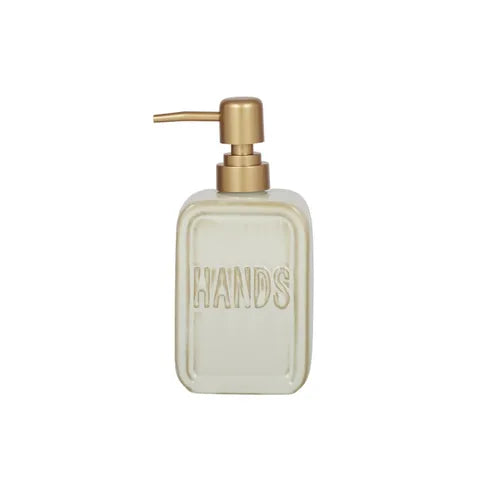 Hands Ceramic Soap Dispenser | Ivory