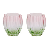 Lotti Glassware Collection | Pink + Green