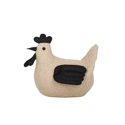 Schnitz Chicken Door Stop | Natural