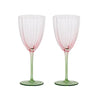 Lotti Glassware Collection | Pink + Green