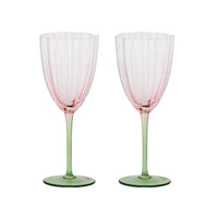 Lotti Glassware Collection | Pink + Green