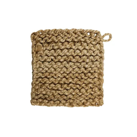 Knit Jute Trivet | Natural