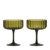 Hazel Glassware Collection | Olive