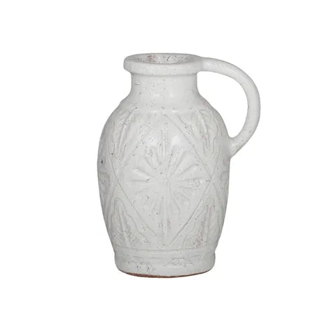 Volterra Ceramic Urn | White