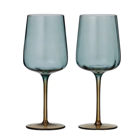 Tallo S/2 Wine Glass | Blue/Amber