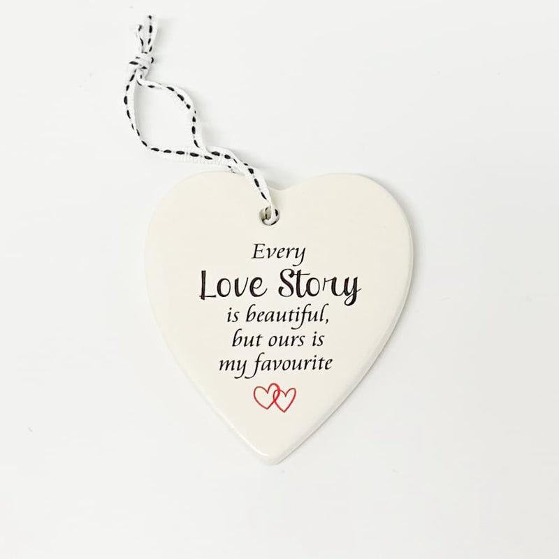 Ceramic Heart with Quote