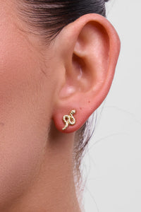 Petite Boa Gold Earring