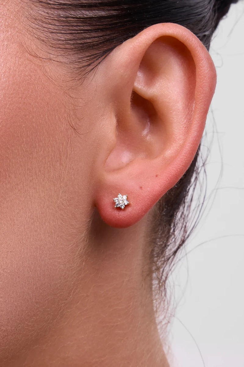 Petal Gold Stud Earring