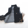 Baby Boys Cooper Puffer Vest | Navy Corduroy