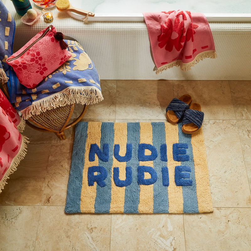 Ira Nudie Rudie Bath Mat | Blue Jean