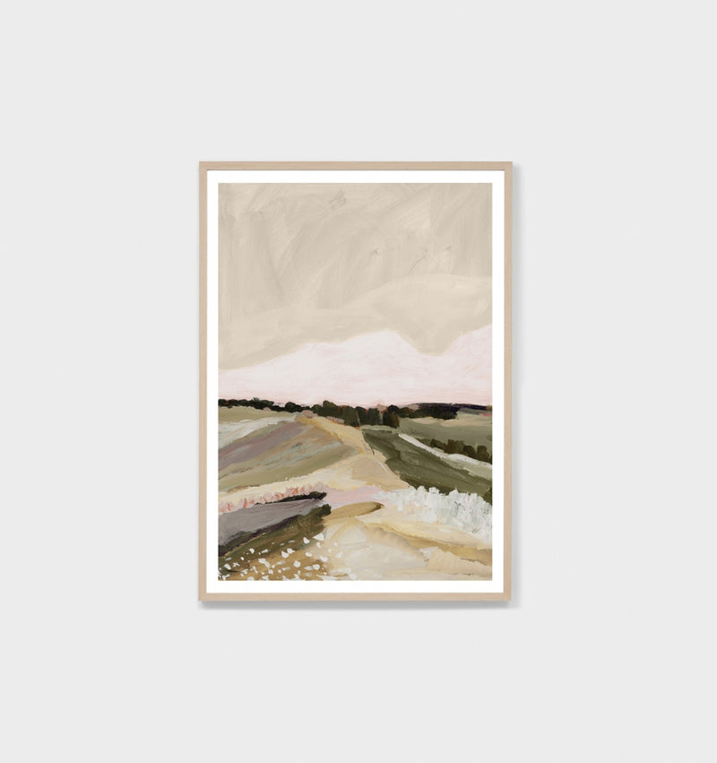 Over The Meadow Green | Framed Print