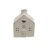 White Ceramic Led Heart House