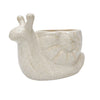 Snail Planter Speckle White