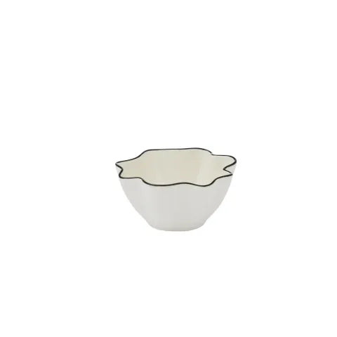 Winslow Ceramic Bowls | Ivory/Black