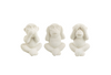 Three Wise Monkeys Ornament | Sand | Set Of 3