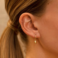 Tate Huggie Hoop Earring