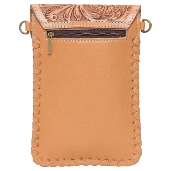 Tole | Cowhide Phone Bag with Tooling