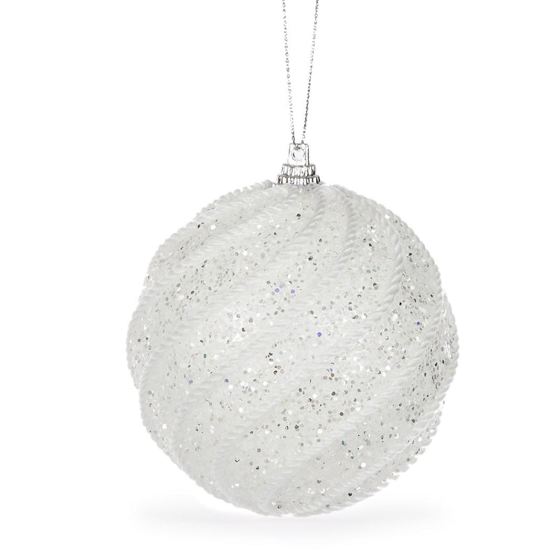 White Swirl Bauble