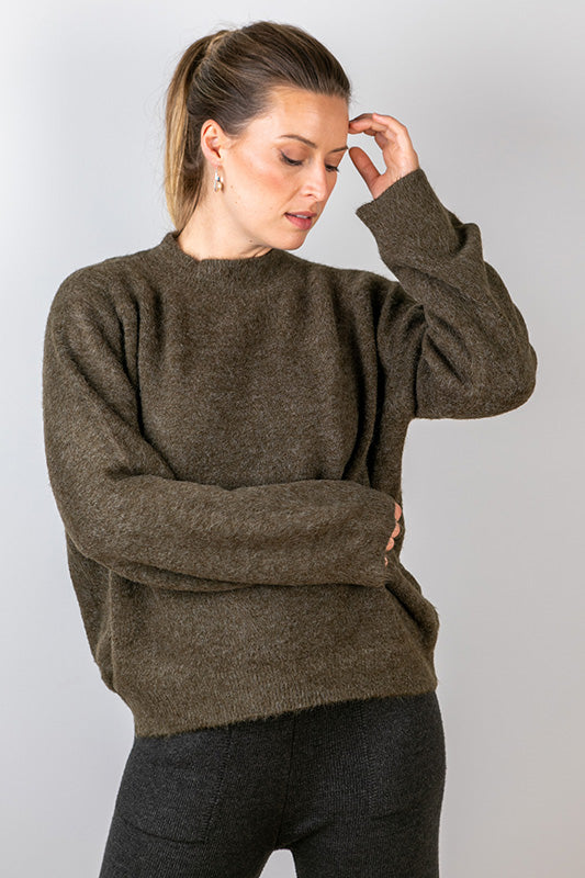 Brown Wool Knit