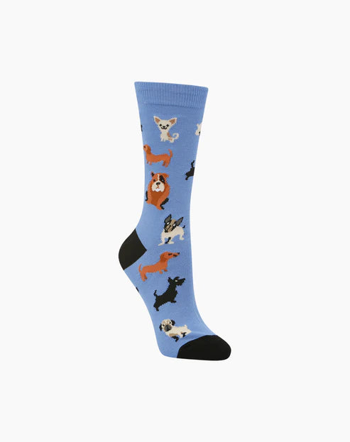 Yappy Days | Denim Blue | Women's Bamboo Sock