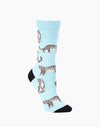 Snow Leopard | Blue | Women's Bamboo Sock