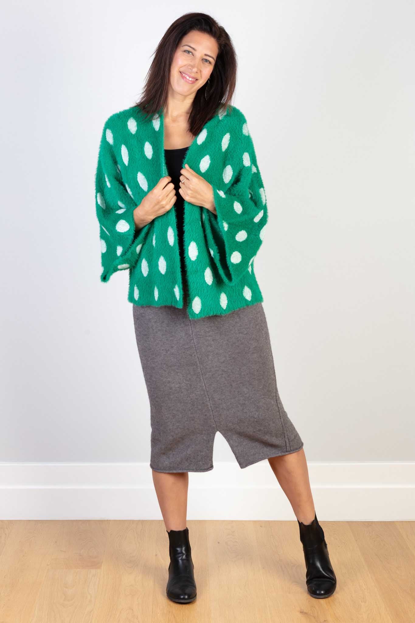 Green Spot Cardigan