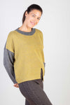 Grey & Mustard Knit