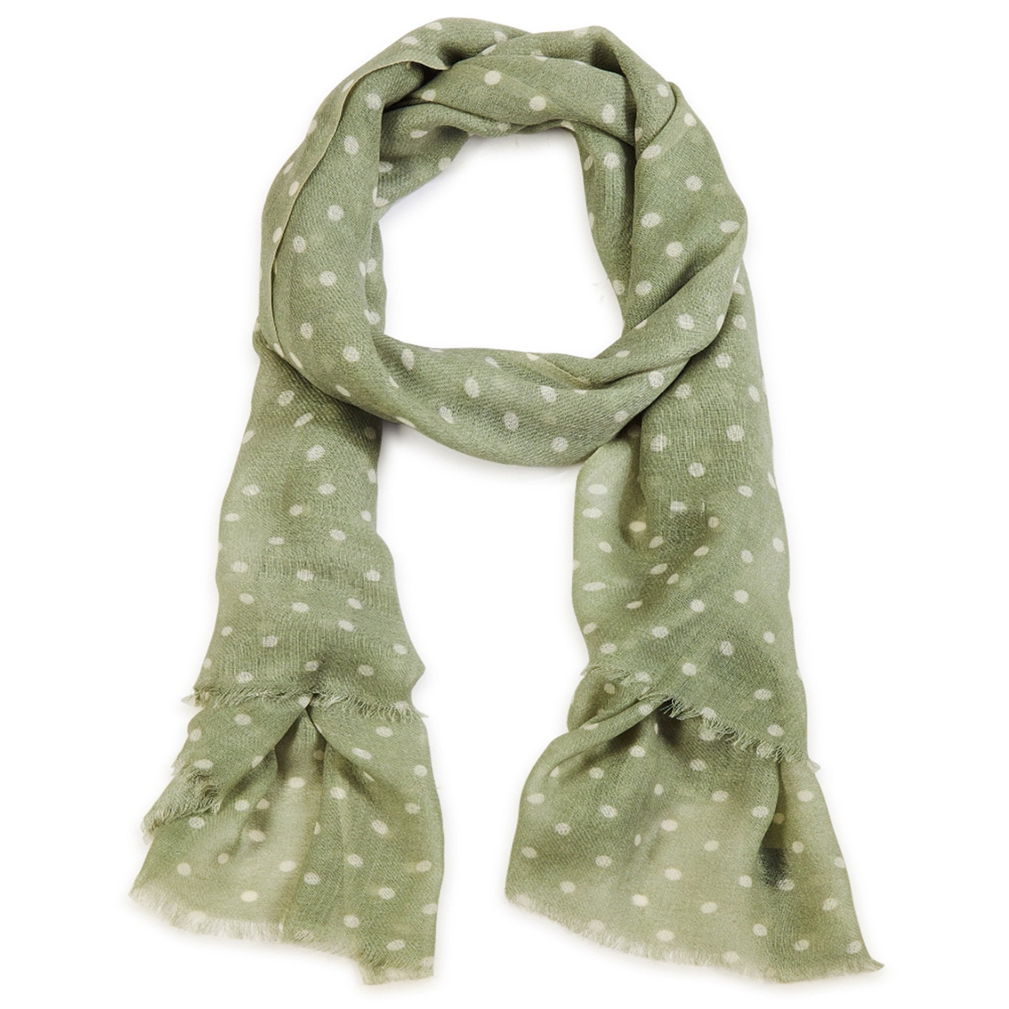 Green polka dot on sale scarf