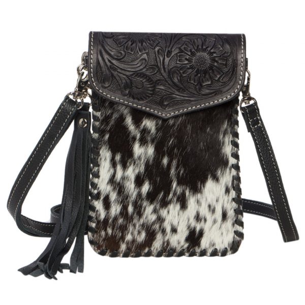 Tole | Cowhide Phone Bag with Tooling