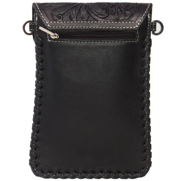 Tole | Cowhide Phone Bag with Tooling