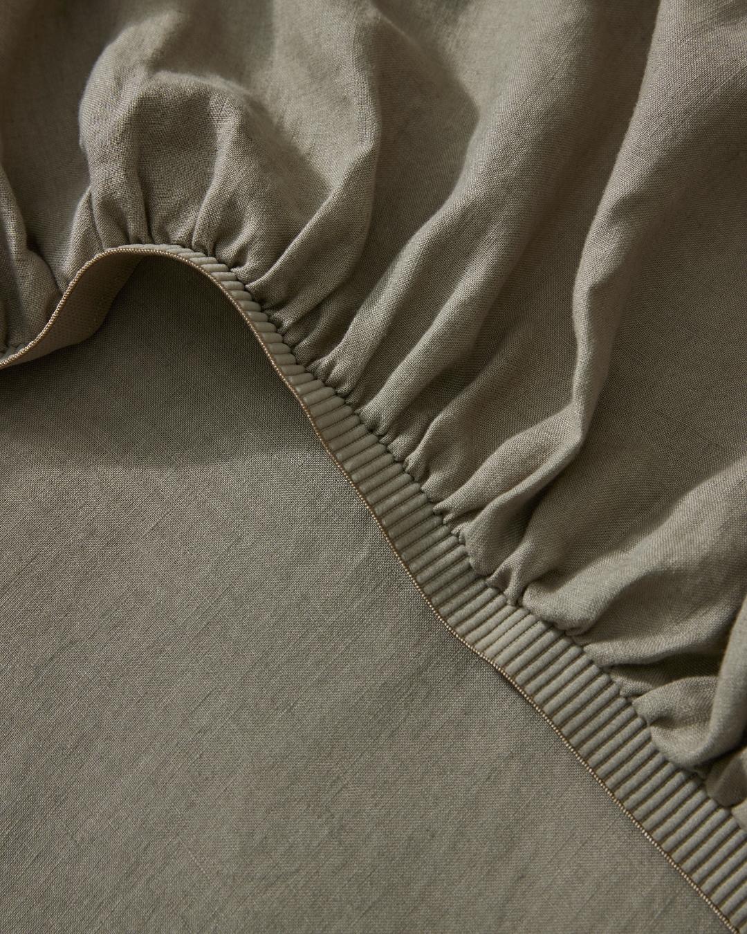 Ravello Linen Fitted Sheet | Queen