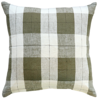 Willis Cushion | Olive/Ivory | 50x50cm